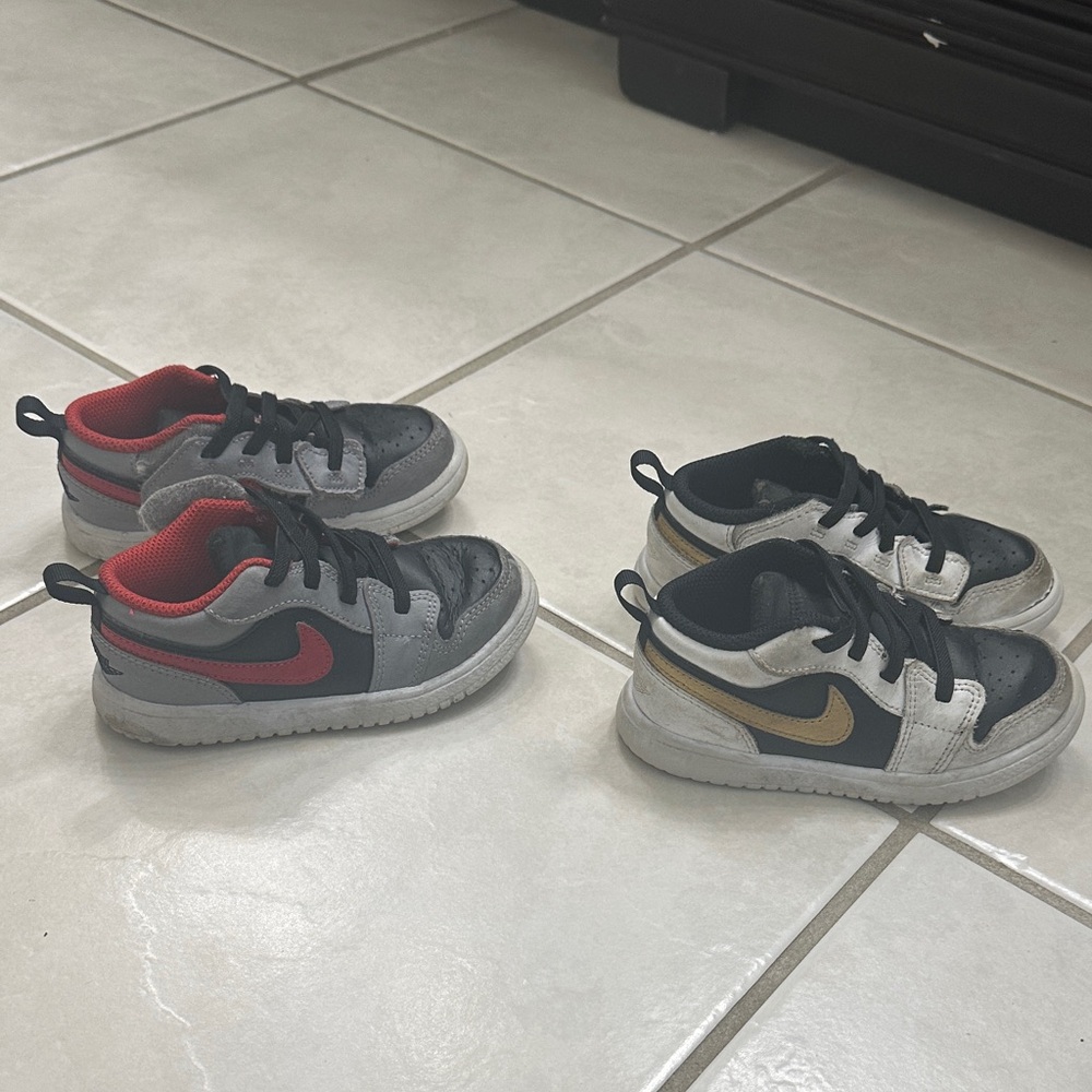 TWO pairs - Nike Jordan Little Kids’ Sneakers - 9C